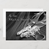 お姉さんは私の花嫁の付き添いになって下さい 招待状 (正面/裏面)