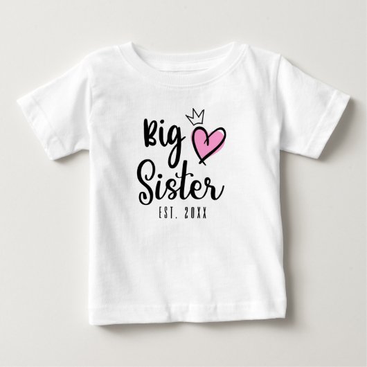 お姉さんデビュー2021年、妊娠発表 ベビーTシャツ (正面)
