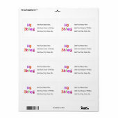 お姉さんプレゼント ラベル (フルシート)