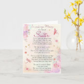 お姉さん専用カードの思い出に カード (黄色い花)