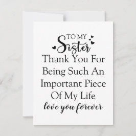 お姉さん感謝私の人生にいてくれてありがとう サンキューカード