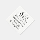 お姉さん感謝私の人生にいてくれてありがとう スタンダードカクテルナプキン (角)