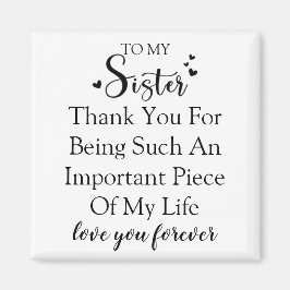 お姉さん感謝私の人生にいてくれてありがとう マグネット