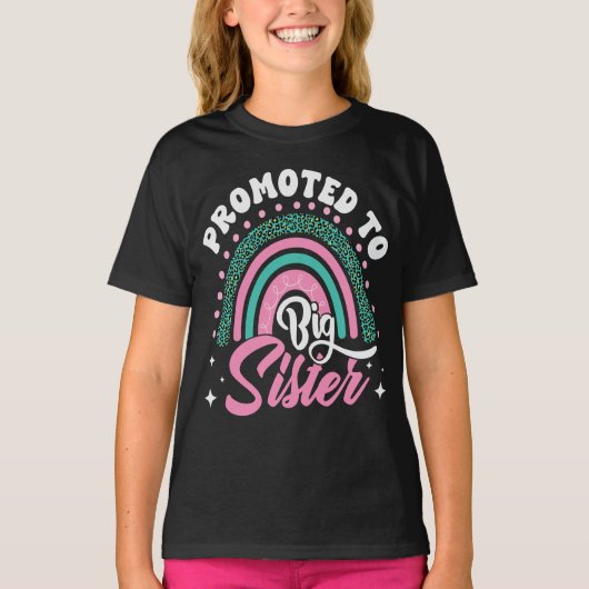 お姉さん虹色昇進お姉さんお知らせ Tシャツ (正面)