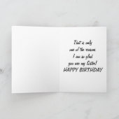 お姉さん誕生日の多くの理由で私は"あなた"を愛する カード (内部)