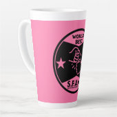 お姉さん カフェラテマグ (左アングル)