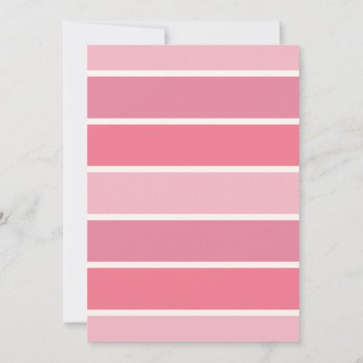 お姉さん（ピンク）フラットアナウンスメントカード 案内状 (裏面)