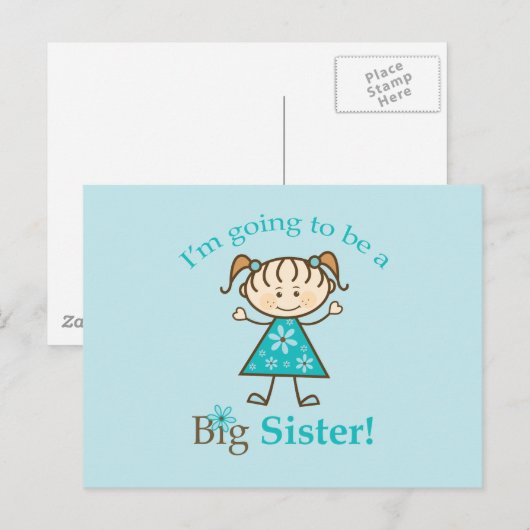 お姉さん ポストカード (正面/裏面)