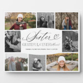 お姉さん、写真コラージュに感謝 フォトプラーク (正面)