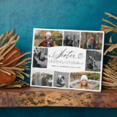 お姉さん、写真コラージュに感謝 フォトプラーク (側面)