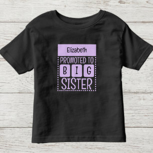 お姉さん 名前入り パープル トドラーTシャツ