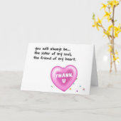 お姉さん、私の心の友人/常に私のハート カード (黄色い花)