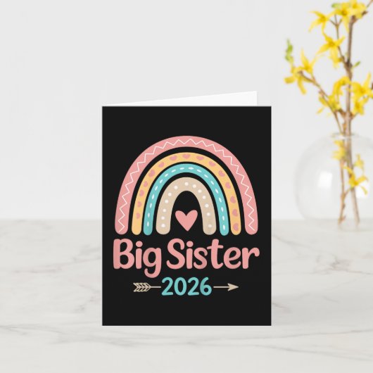 お姉さん 2026 カード (黄色い花)