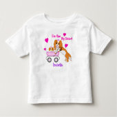 お姉さん Cavalier King Charles Spaniel 名前 トドラーTシャツ (正面)