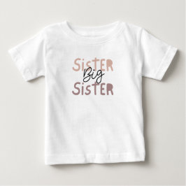 お姉さんTシャツ。妹用Lil'Sister Tシャツの相棒 ベビーTシャツ