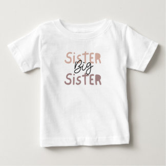 お姉さんTシャツ。妹用Lil'Sister Tシャツの相棒 ベビーTシャツ
