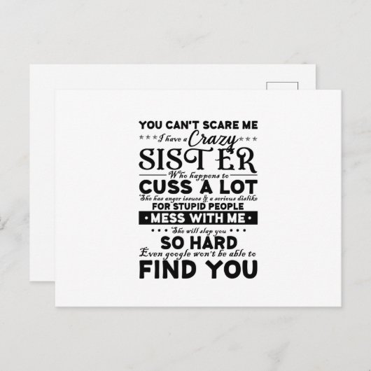 お姉ちゃんがいるなんて怖がら熱狂するない ポストカード (正面/裏面)