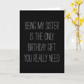 お姉ちゃんだけが贈り物だ カード (黄色い花)