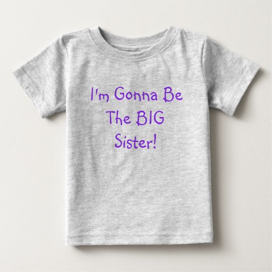 お姉ちゃんになっちゃう！ ベビーTシャツ (正面)
