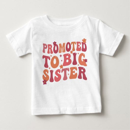 お姉ちゃんに昇格 グルービー秋 ベビーTシャツ (正面)