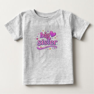 お姉ちゃんのかわいいデザイン - 妹や弟ができて誇らしいお姉さんへのギフト ベビーTシャツ