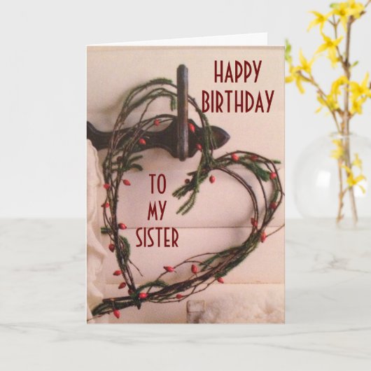 お姉ちゃんのような特別な誕生日 カード (黄色い花)