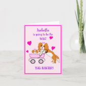 お姉ちゃんのキャバリア・キング・チャールズ・スパニエル 名前 カード (正面)