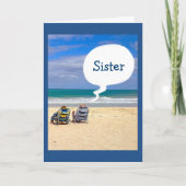 お姉ちゃんのビーチを誕生日にしよう カード (正面)
