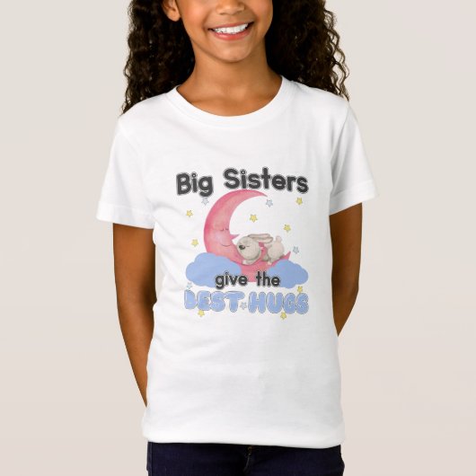 お姉ちゃんは最高の抱擁をくれる - 月うさぎ Tシャツ (正面)