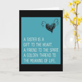 お姉ちゃんは私のハートに贈る。 カード (黄色い花)