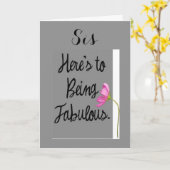 お姉ちゃんは素晴らしい人になれるのよ(誕生日の願い) カード (黄色い花)