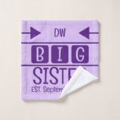 お姉ちゃんイニシャルest.月年紫 ウォッシュタオル (ウォッシュタオル)