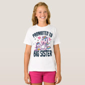 お姉ちゃんユニコーン お姉ちゃん昇進お知らせ Tシャツ (正面フル)