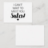 お姉ちゃん妊娠のお知らせお待ちできない ノートカード (正面/裏面)