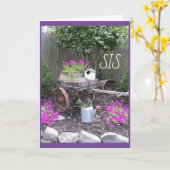 **お姉ちゃん専用**カードの**ハッピーバースデー カード (黄色い花)