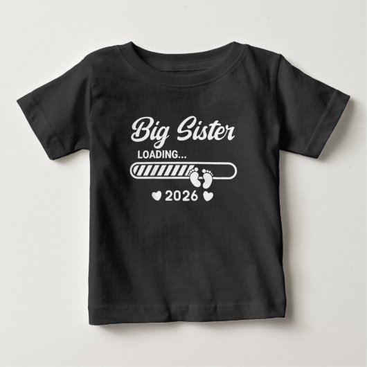 お姉ちゃん登場2026 お姉ちゃんに昇格26 ベビーTシャツ (正面)