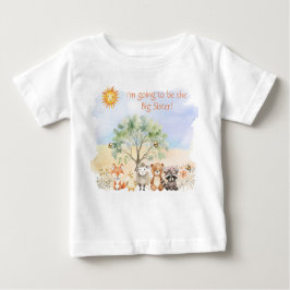 お姉ちゃん・お兄ちゃん - 森の動物Tシャツ ベビーTシャツ