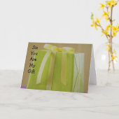 「お姉ちゃん、お前は私の贈り物だ」母親の日 カード (黄色い花)