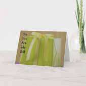 「お姉ちゃん、お前は私の贈り物だ」母親の日 カード (正面)