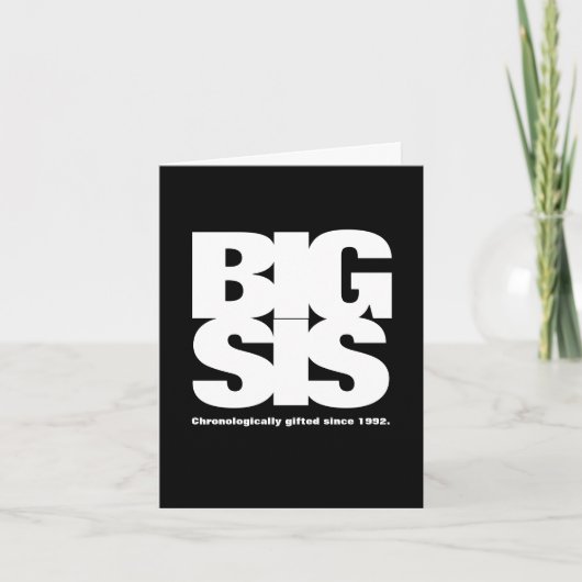 お姉ちゃん: [年]から時系列的に天才 カード (正面)