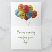 お姉パーソナライズされたさんへの誕生日の願い カード (内部)