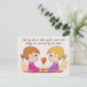 お姉恋しく思さん可愛いハガキ ポストカード (スタンド正面)