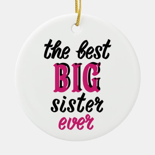 お姉最高のさん セラミックオーナメント (正面)