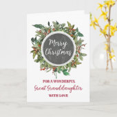 お姉素朴さん素晴らしの孫娘メリークリスマス カード (黄色い花)