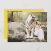 お姫さまとトラ –  ポストカード (正面/裏面)