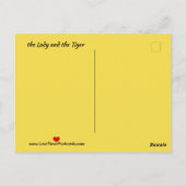 お姫さまとトラ –  ポストカード (裏面)