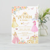 お姫エレガントさまのお誕生日招待状 招待状 (スタンド正面)