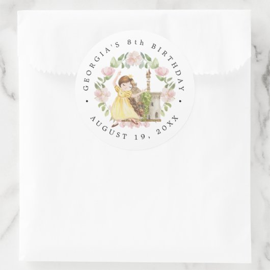 お姫様と騎士とドラゴンが織りなす　フェアリーテイル　バースデー ラウンドシール (バッグ)