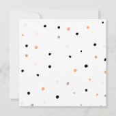 お姫様のご招待に星とドット 招待状 (裏面)