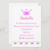 お姫様のご招待 招待状 (正面/裏面)